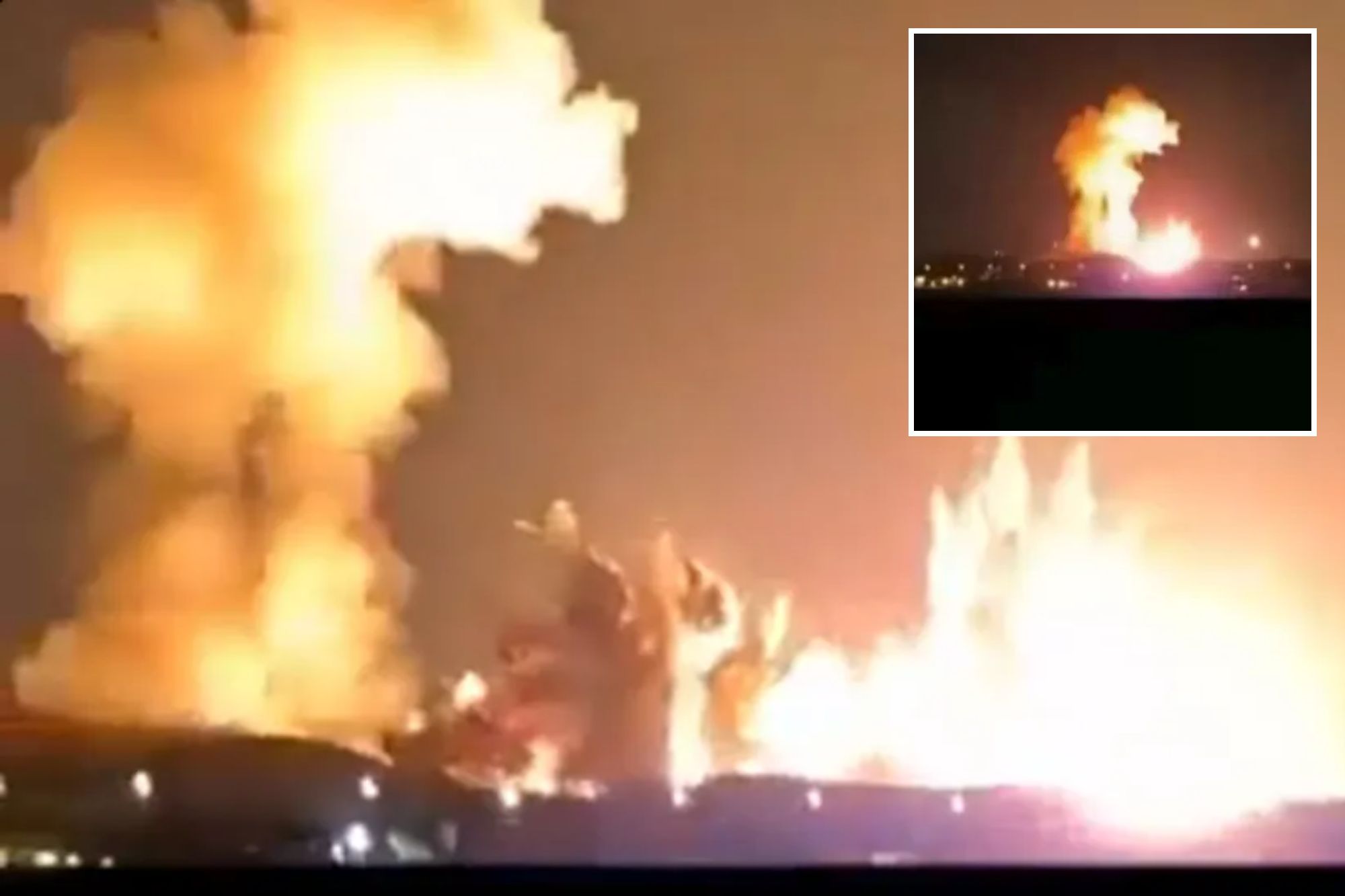 Trump publica vídeo de grande explosão após bombas de 2.000 libras atingirem um depósito de munição iraniano